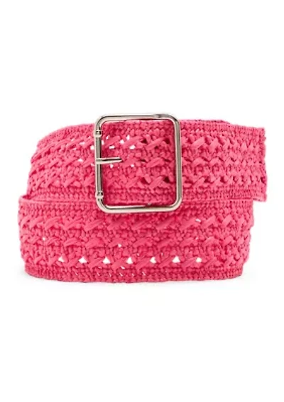 Crochet Straw Belt