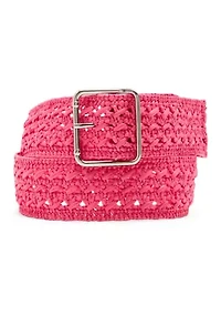 Crochet Straw Belt