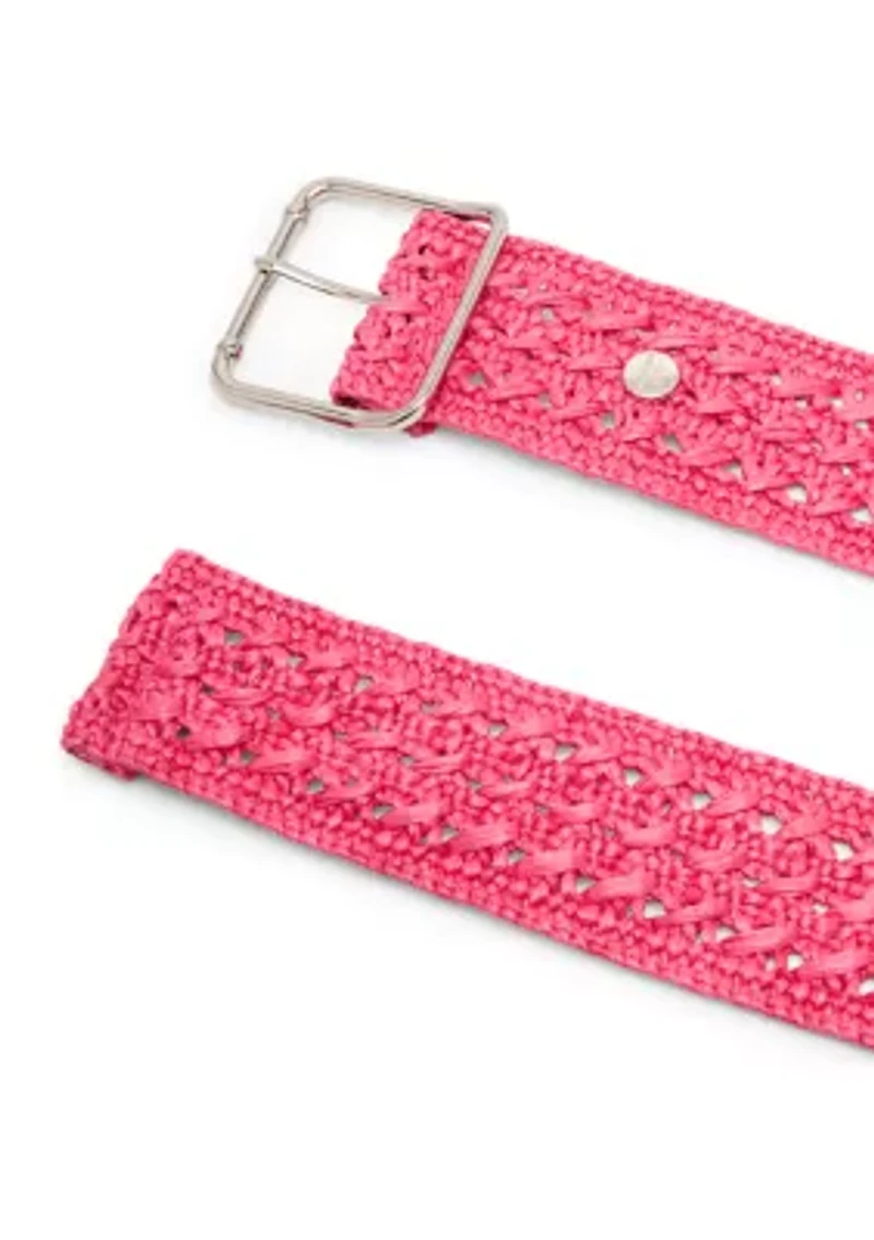 Crochet Straw Belt