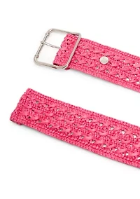 Crochet Straw Belt