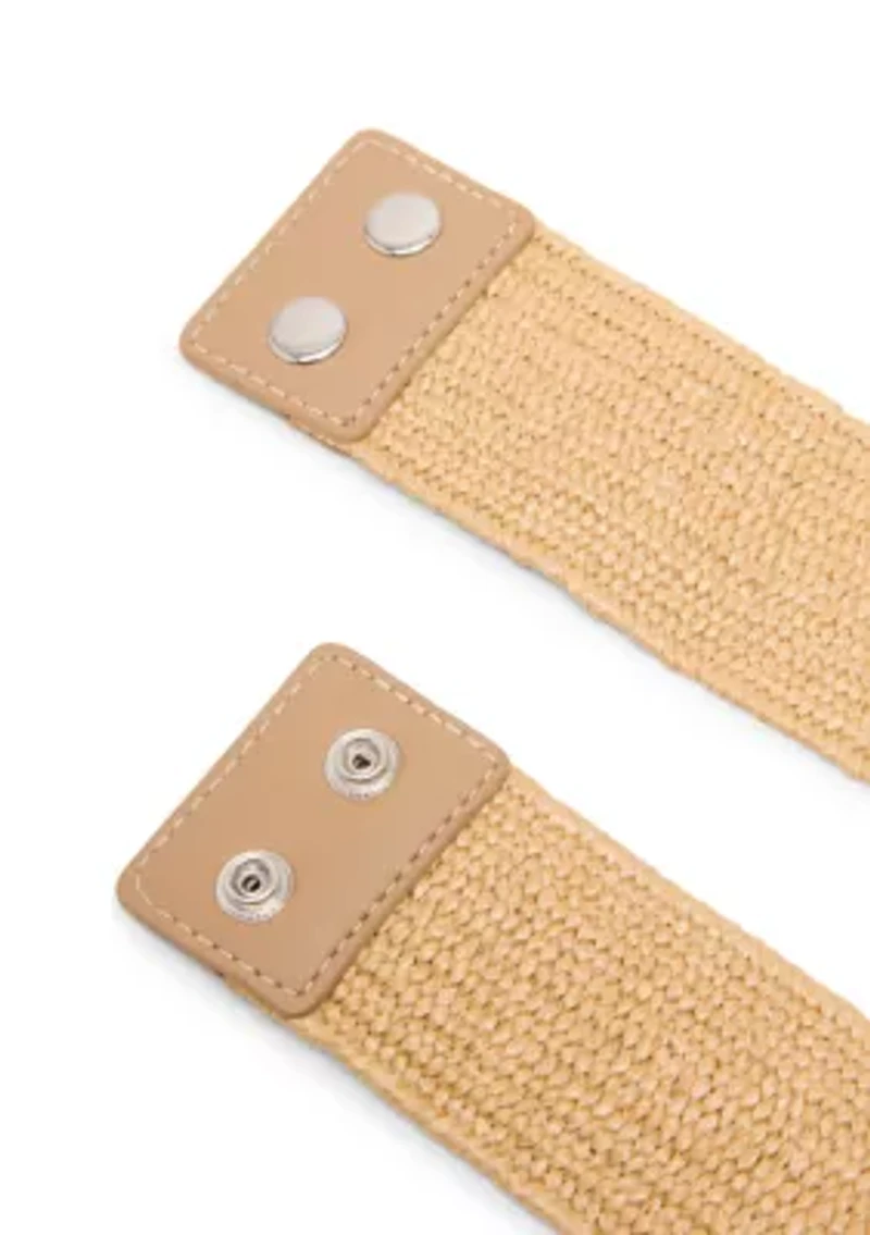 Straw Flower Stretch Belt