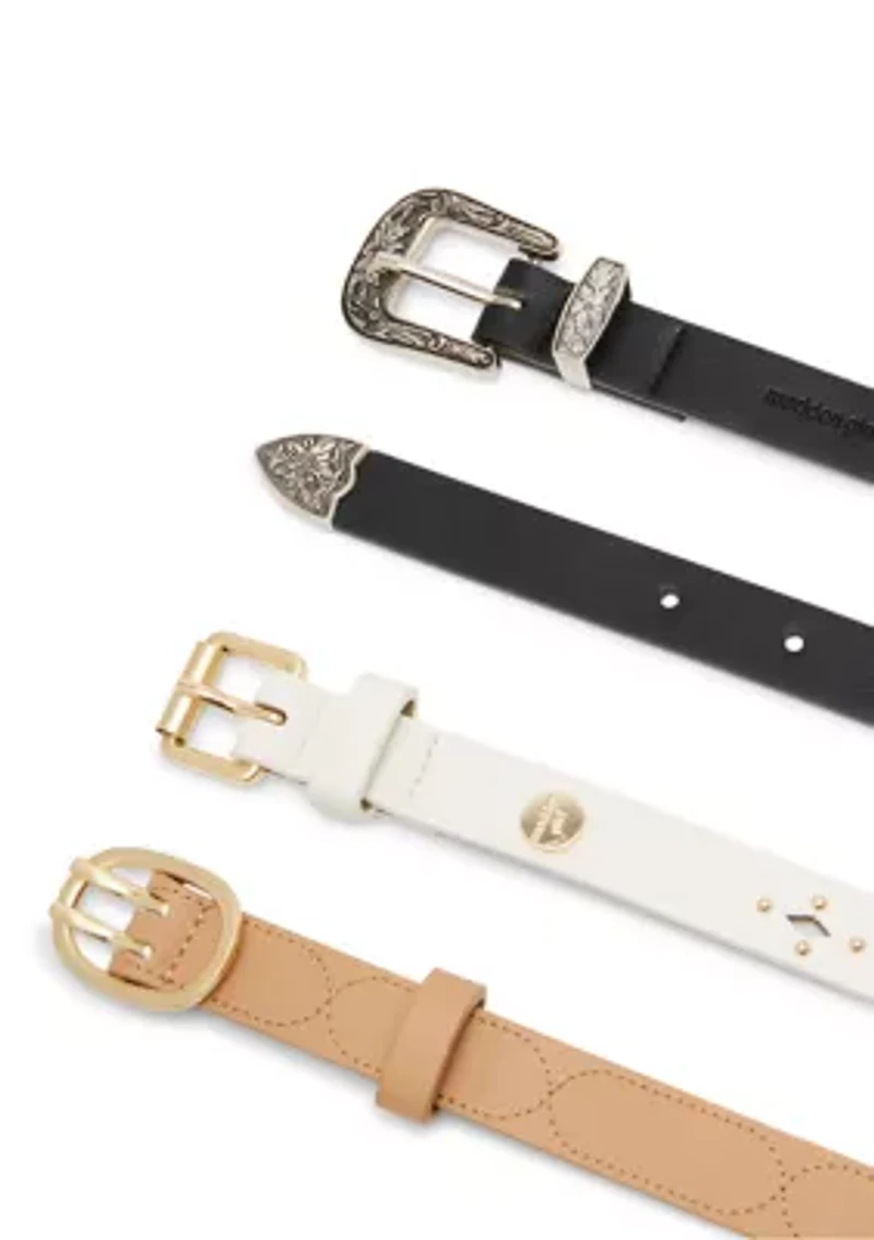 Western 3 for 1 Belt Set