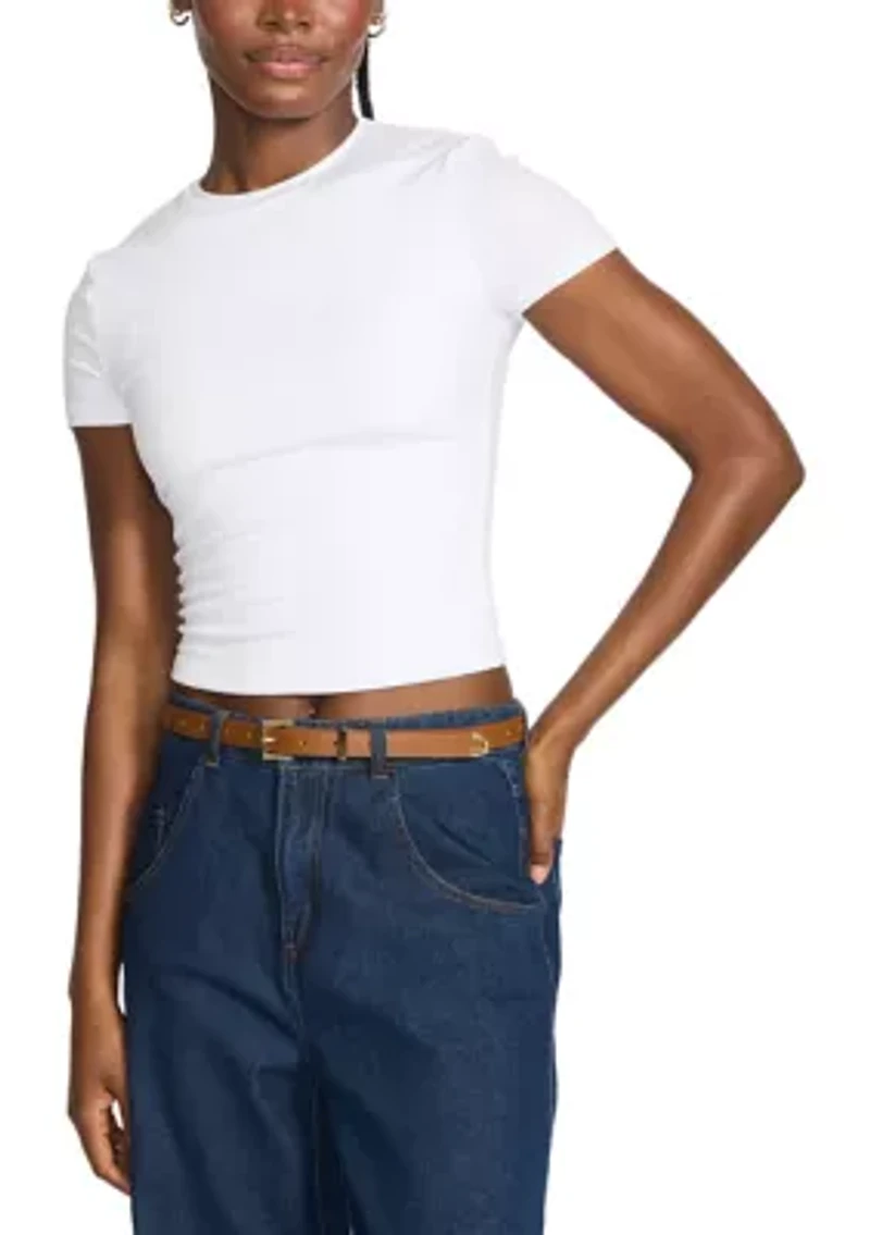 Star Buckle + Crinkle Polyurethane Keeper Belt Set