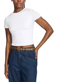 Star Buckle + Crinkle Polyurethane Keeper Belt Set