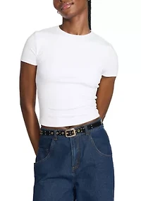 Star Buckle + Crinkle Polyurethane Keeper Belt Set