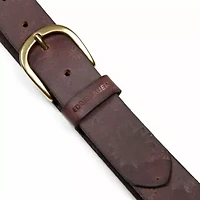Floral Tooled Leather Belt