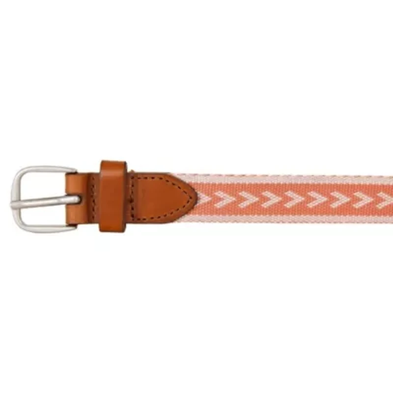Cascade Woven Belt with Metal Buckle