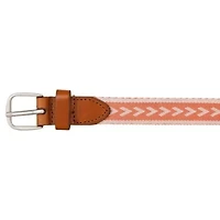 Cascade Woven Belt with Metal Buckle