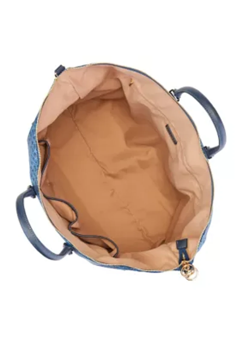 Printed Nylon Satchel