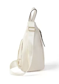 Distressed Polyurethane Sling Bag