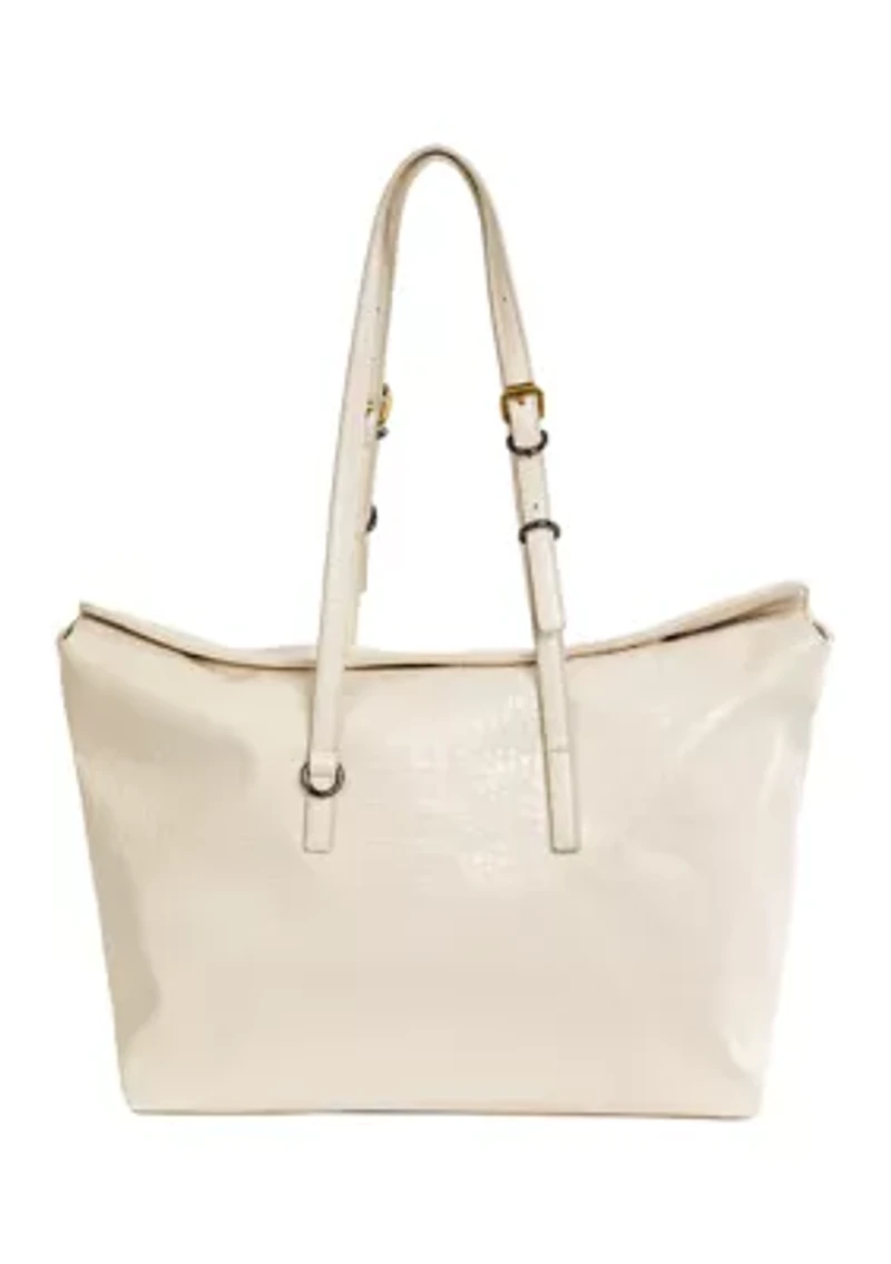Carmen Croco Large Adjustable Tote