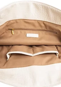 Carmen Croco Large Adjustable Tote