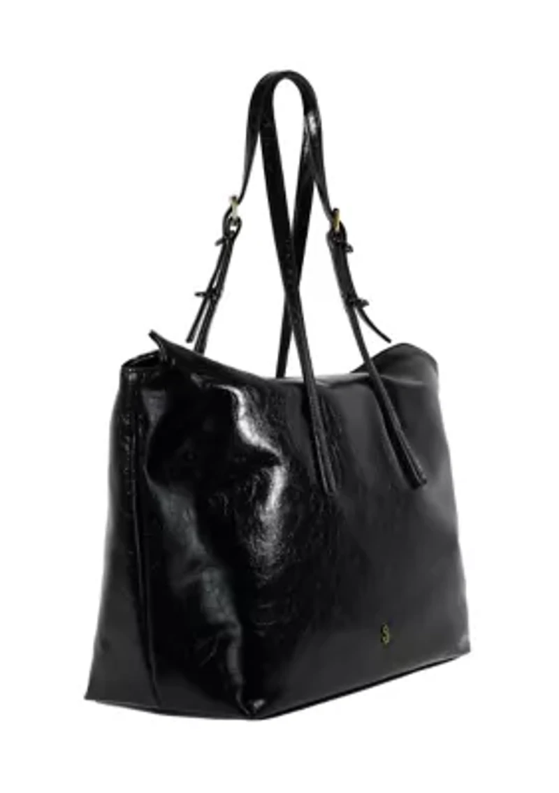 Carmen Crocodile Large Adjustable Tote