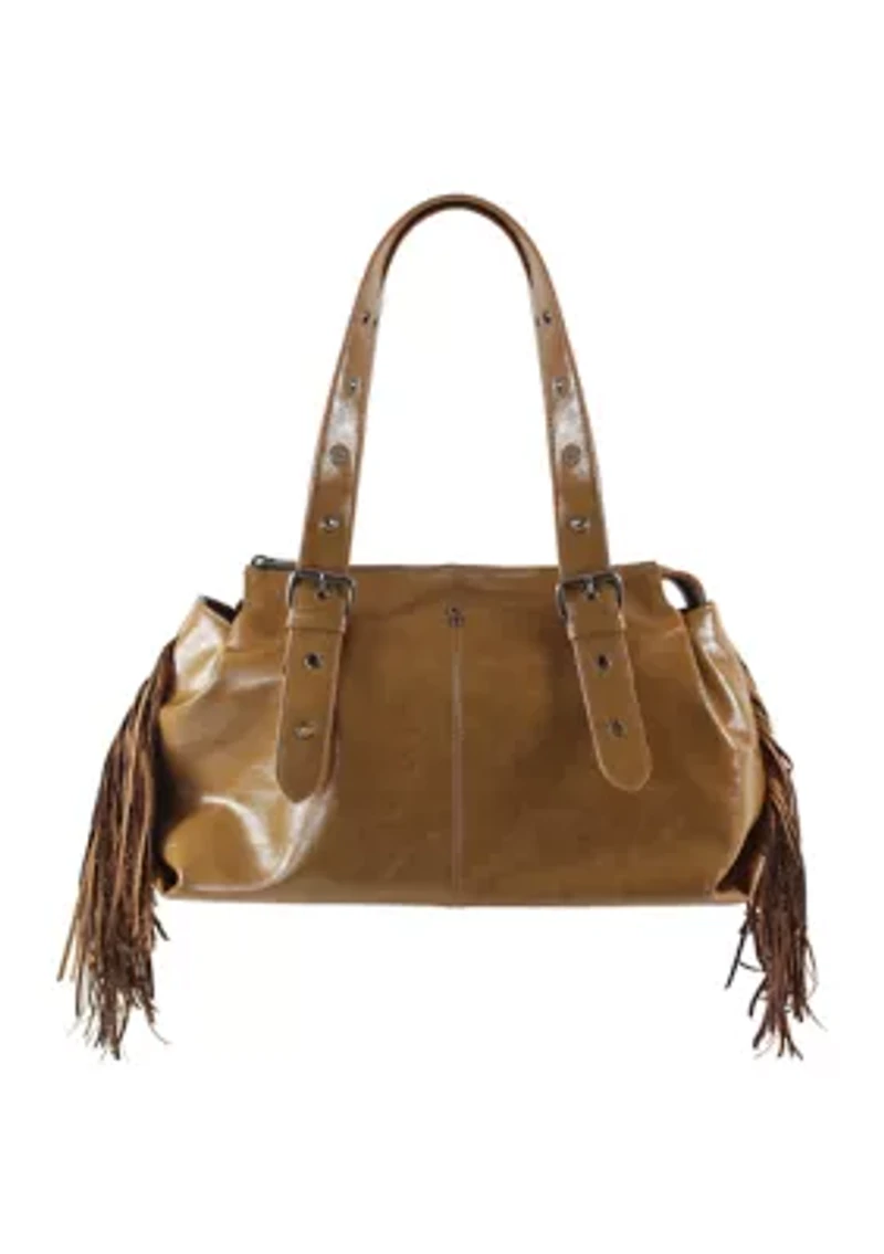 Farrah Vegan Fringe Satchel Bag