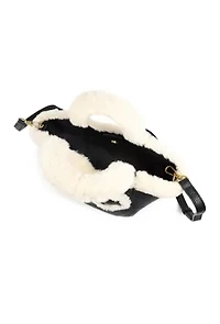 Willow Small Sherling Handle Crossbody Tote