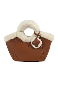 Willow Small Sherling Handle Crossbody Tote 