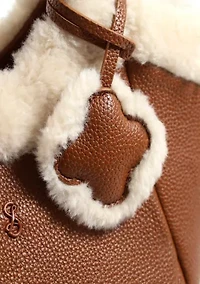 Willow Small Sherling Handle Crossbody Tote 