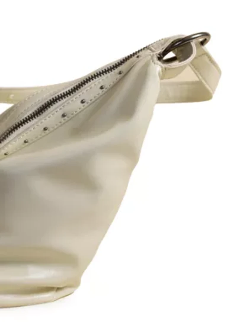 Farrah Studded Buckle Shoulder Bag