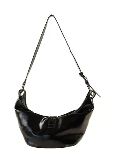 Farrah Studded Buckle Shoulder Bag