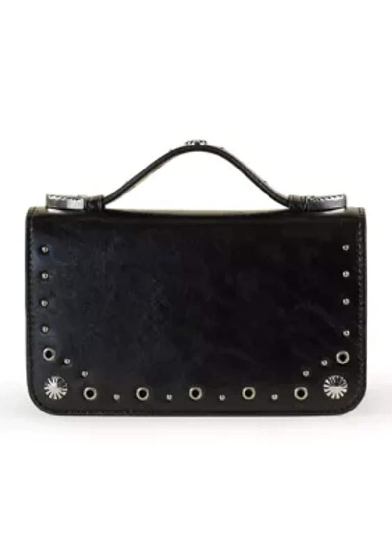 Nia Top Handle Studded Crossbody