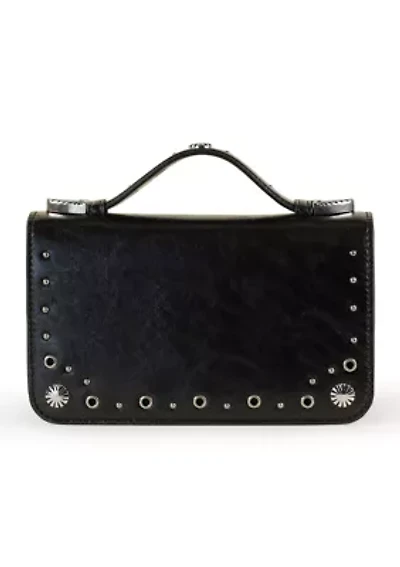 Nia Top Handle Studded Crossbody
