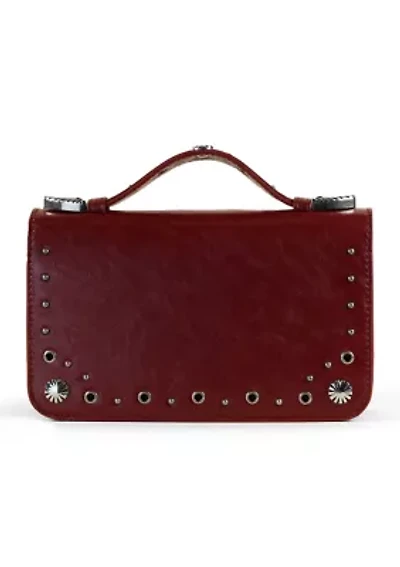 Nia Top Handle Studded Crossbody