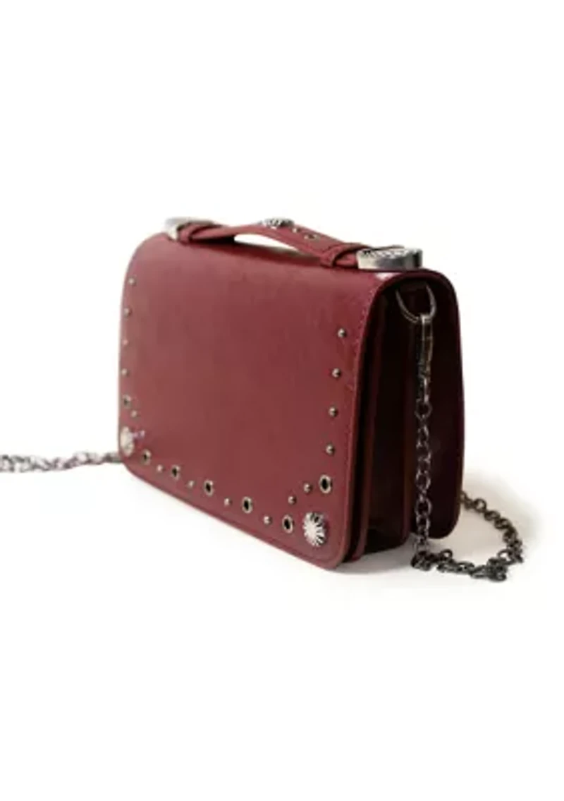 Nia Top Handle Studded Crossbody