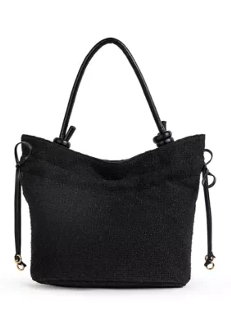 Brooke Soft Nappa Pull On Drawstring Crossbody Bag