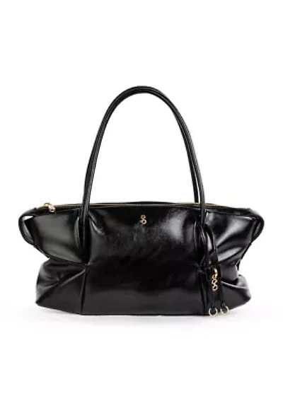 Perris High Shine Crinkle Medium Satchel