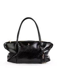 Perris High Shine Crinkle Medium Satchel