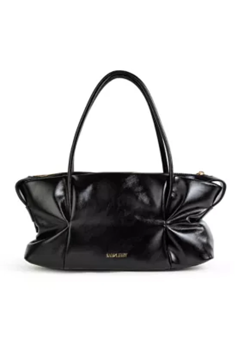 Perris High Shine Crinkle Medium Satchel