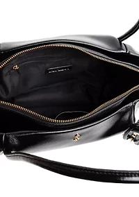 Perris High Shine Crinkle Medium Satchel