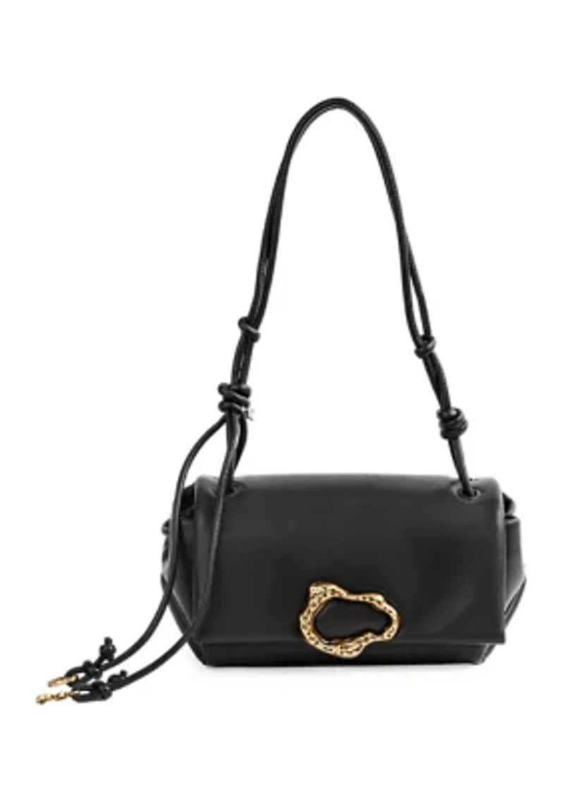 Hannah Flap Shoulder Bag with Hardware