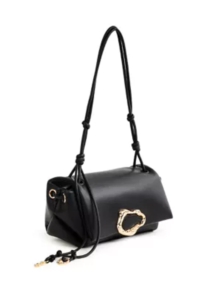 Hannah Flap Shoulder Bag with Hardware