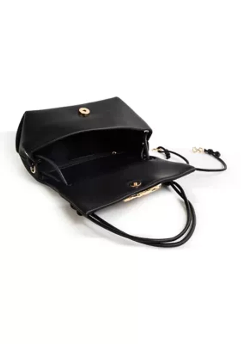 Hannah Flap Shoulder Bag with Hardware