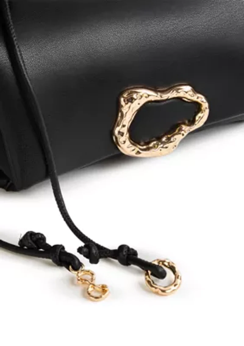 Hannah Flap Shoulder Bag with Hardware