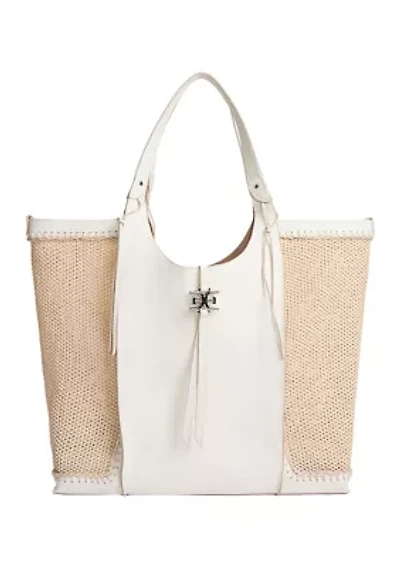 Sylvia Tobo Raffia Bag
