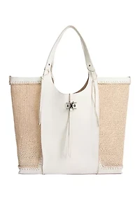 Sylvia Tobo Raffia Bag