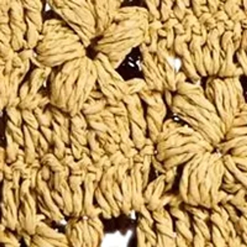 Layla Floral Raffia Fan Tote