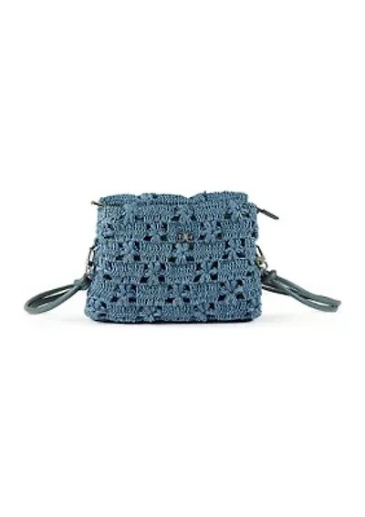 Layla Floral Raffia Shoulder Bag Clutch