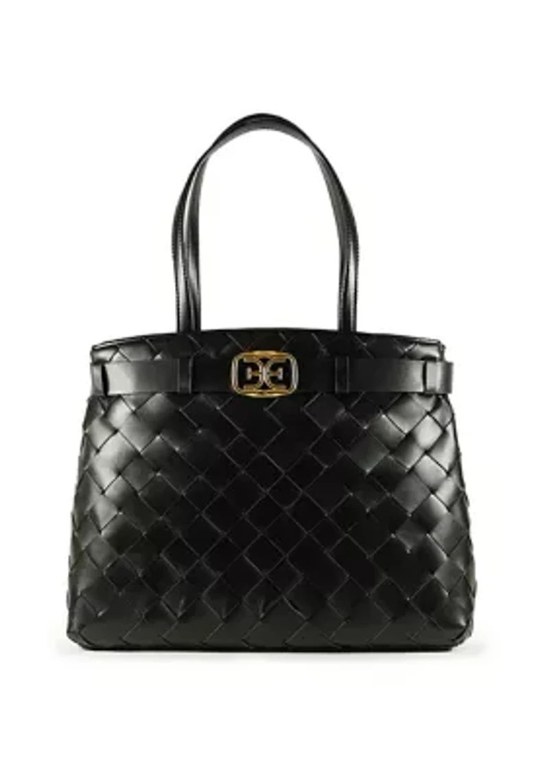 Cleo Woven Tote Bag