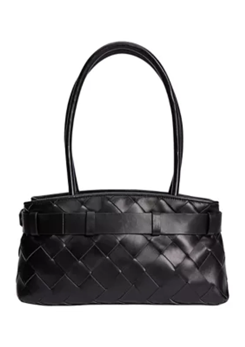Cleo Woven Satchel Bag