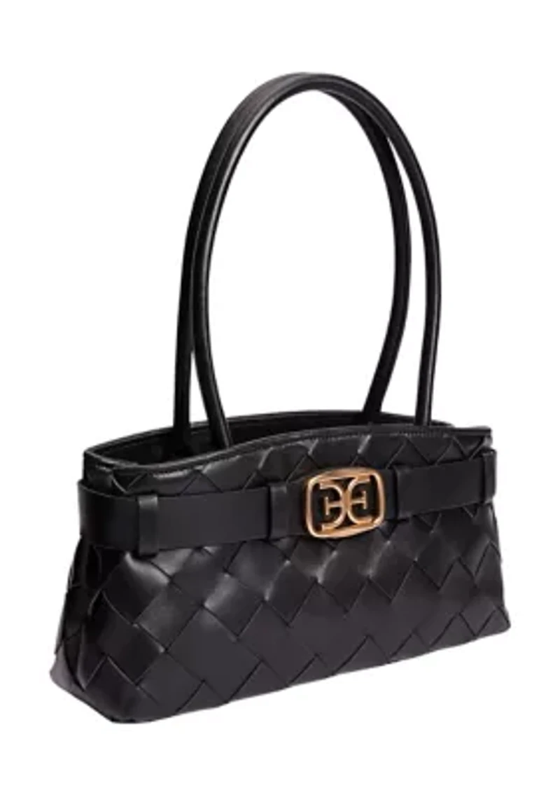 Cleo Woven Satchel Bag