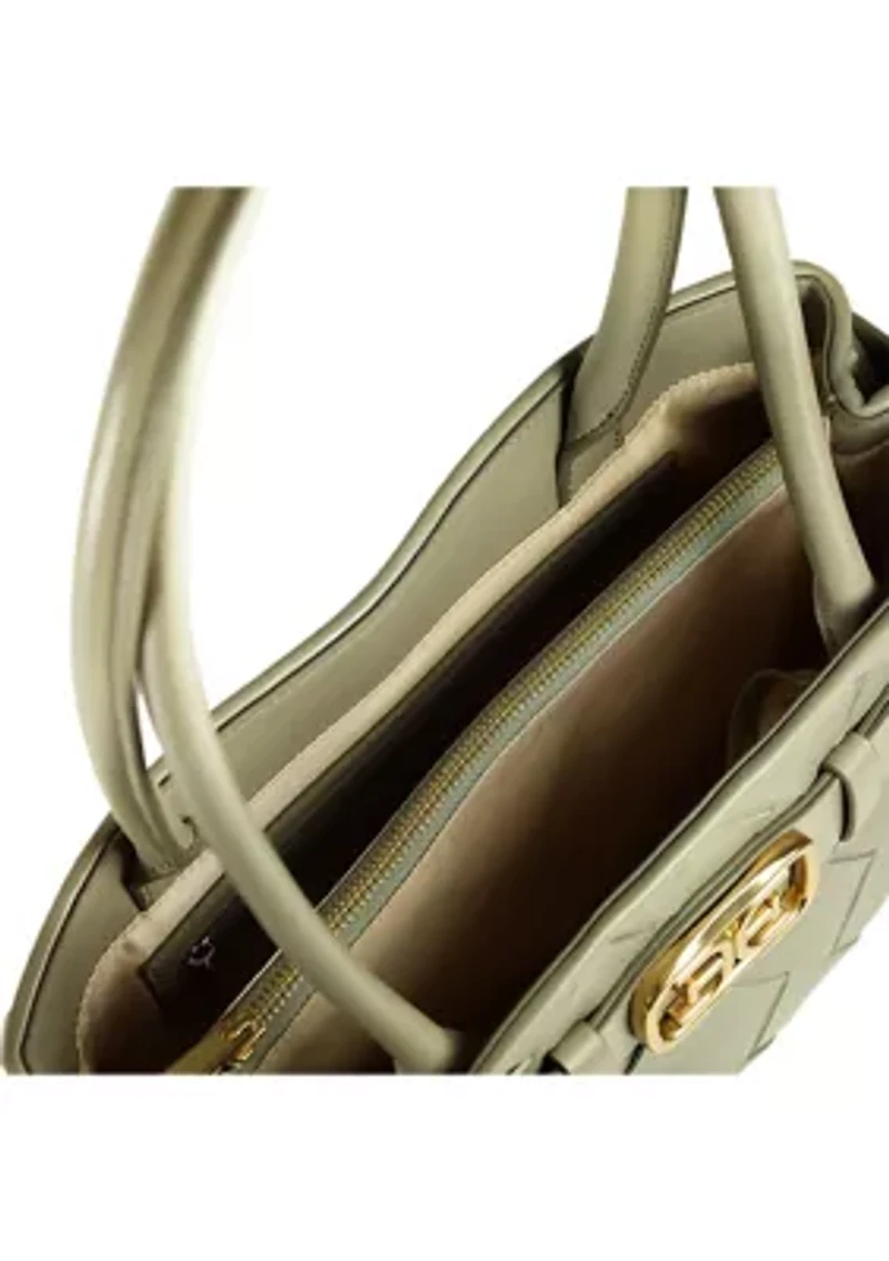 Cleo Woven Satchel Bag