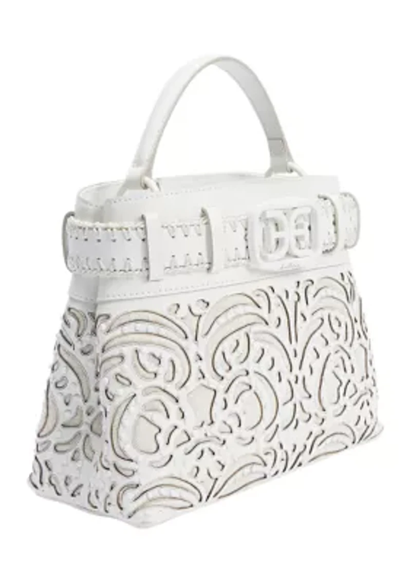 Willette Floral Dye Cut Satchel