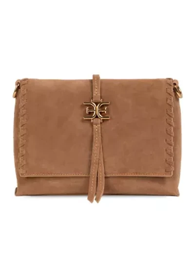 Sylvia Whipstitch Foldover Crossbody Bag