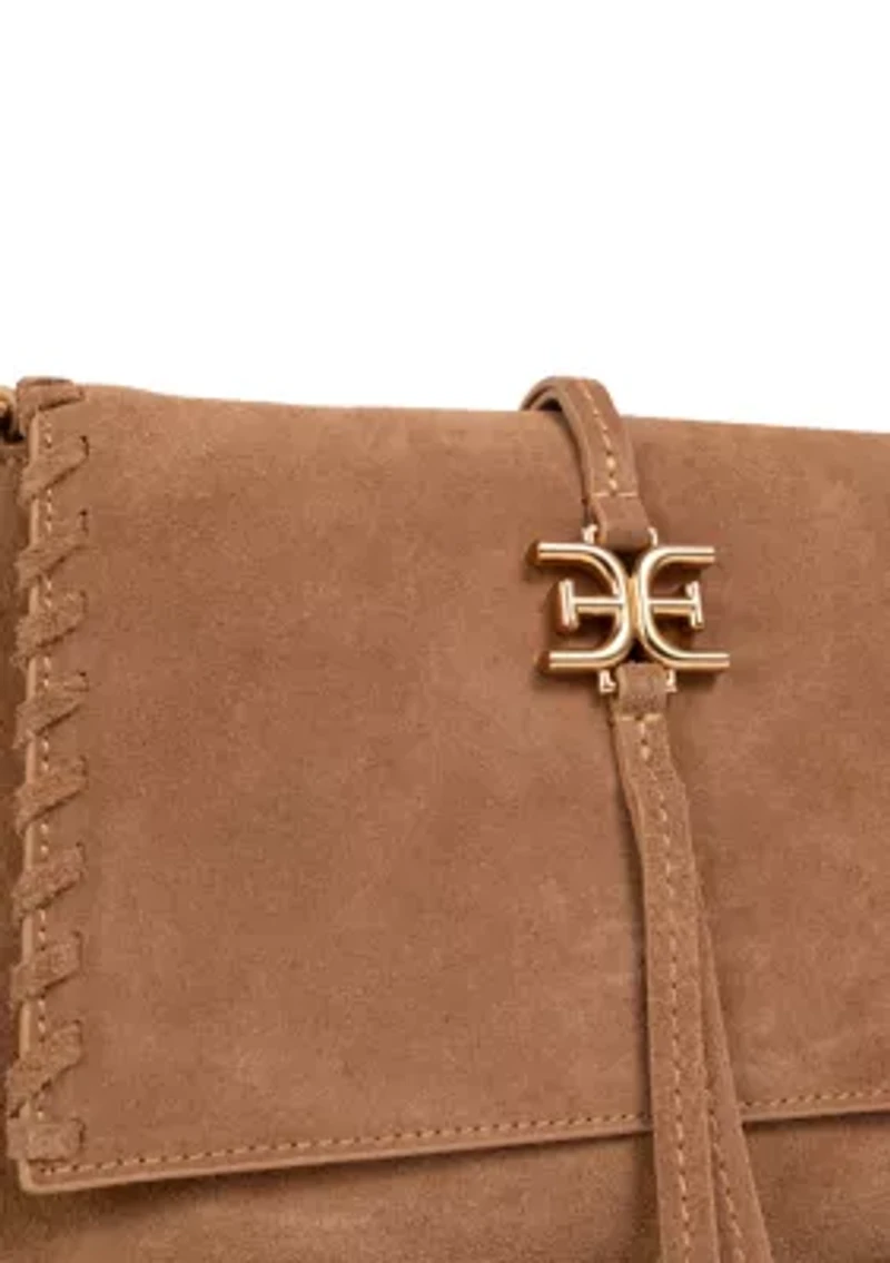 Sylvia Whipstitch Foldover Crossbody Bag