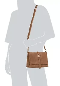 Sylvia Whipstitch Foldover Crossbody Bag