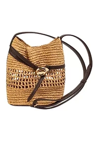 Bex Raffia Crossbody Bag 