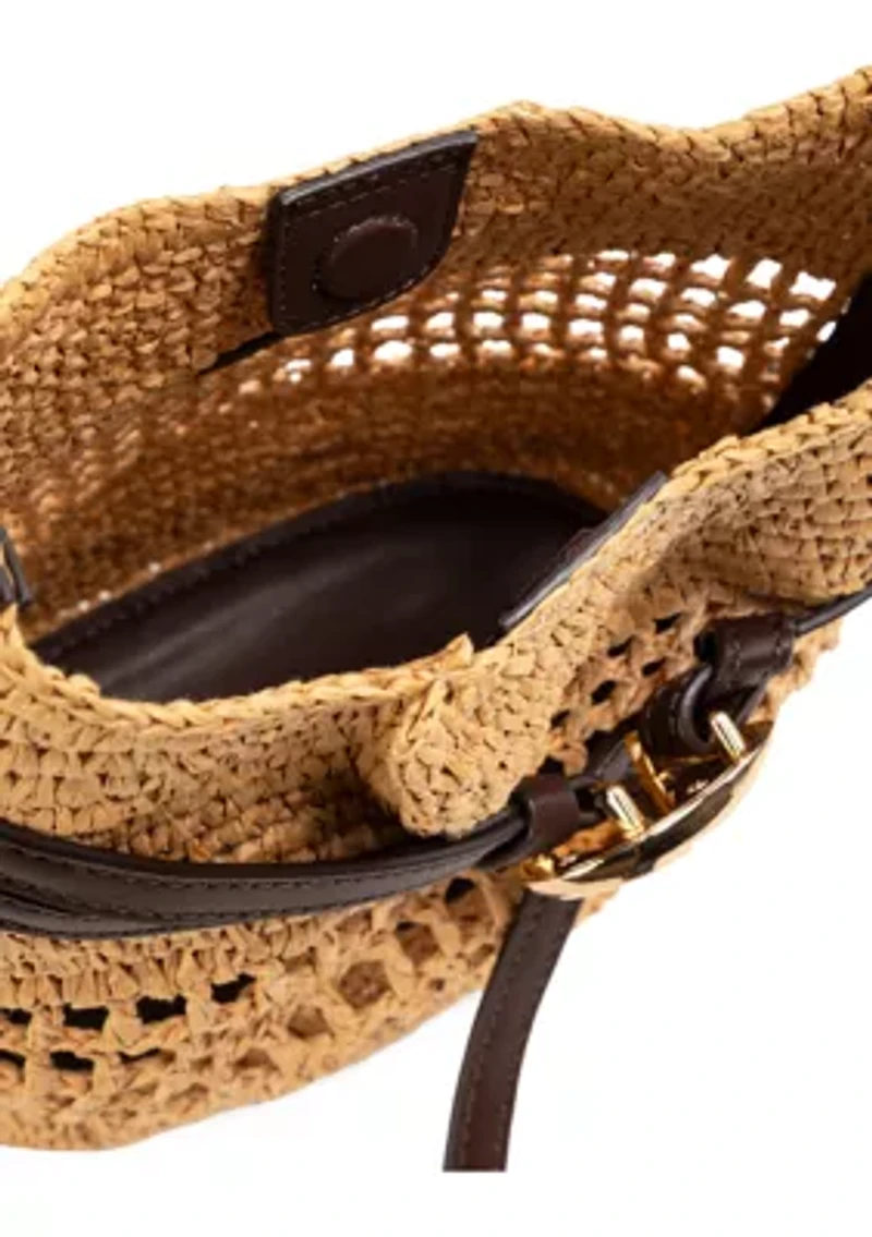 Bex Raffia Crossbody Bag 